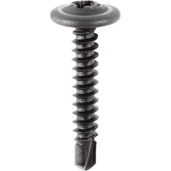 Auveco M4 2-1.41 X 25MM ROUND WASHER HEAD TEKS TAPPING SCREW, 100PK 19006 - main